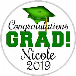 Hershey Kisses Graduation - Congrats Grad Green