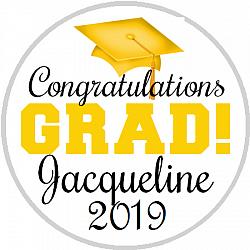 Hershey Kisses Graduation - Congrats Grad Yellow Gold