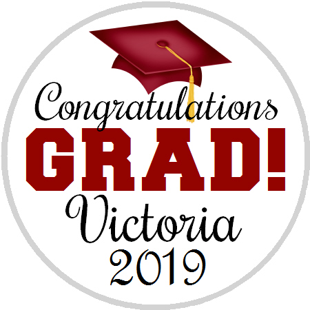 Hershey Kisses Graduation - Congrats Grad Maroon
