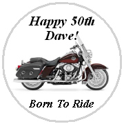 Hershey Kisses Birthday - KISS BD_104 - Motorcycle Harley Davidson
