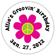 Hershey Kisses Birthday - KISS BD_129 Groovy  Pink Flower