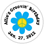 Hershey Kisses Birthday - KISS BD_130 Groovy  Blue Flower