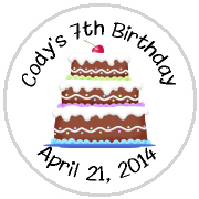 Hershey Kisses Birthday - KISS BD17 - Birthday Cake