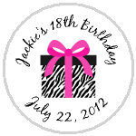 Hershey Kisses Birthday - KISS BD29 - Zebra Stripe Birthday Present