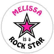 Hershey Kisses Birthday - KISS BD44 - Pink Rock Star