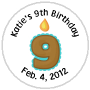Hershey Kisses Birthday - KISS BD60 - ANY NUMBER - Birthday Candle (Aqua)