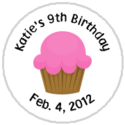 Hershey Kisses Birthday - KISS BD62 - Birthday Cupcake Pink