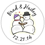 Kisses Wedding - KISS WD_42 - Snowman Couple